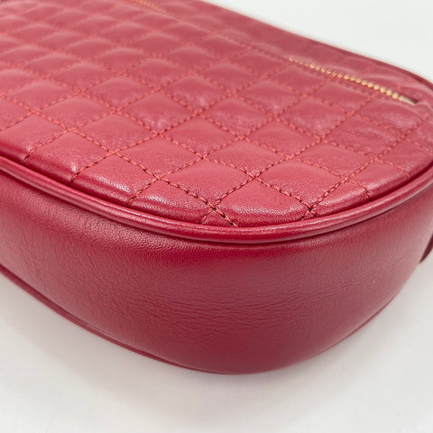 CELINE C Charms Small Shoulder Bag Red WS30135