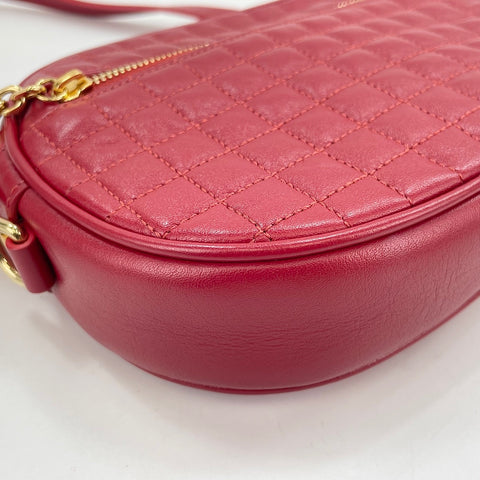 CELINE C Charms Small Shoulder Bag Red WS30135