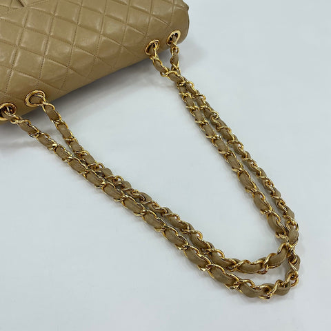 CHANEL Matelassé 30 Shoulder Bag beige WS30141