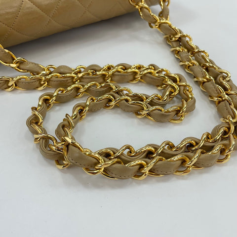 CHANEL Matelassé 30 Shoulder Bag beige WS30141
