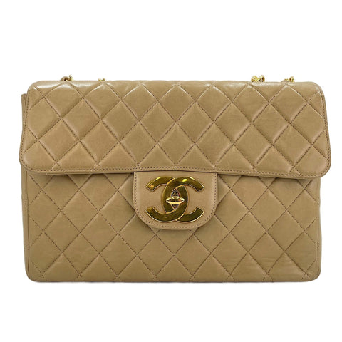 CHANEL Matelassé 30 Shoulder Bag beige WS30141