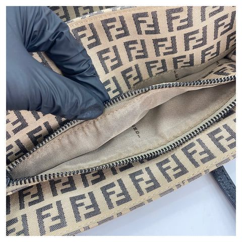 FENDI Zucchino Handbag beige WS30146