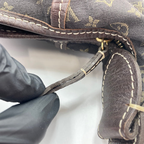 LOUIS VUITTON Manon MM Shoulder Bag Brown WS30147
