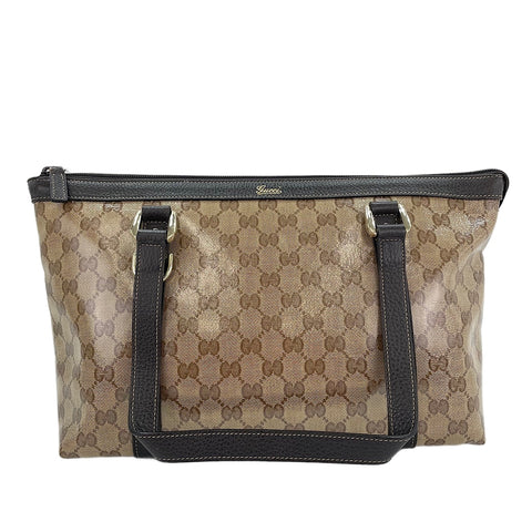 GUCCI GG Crystal Tote Bag beige WS30152