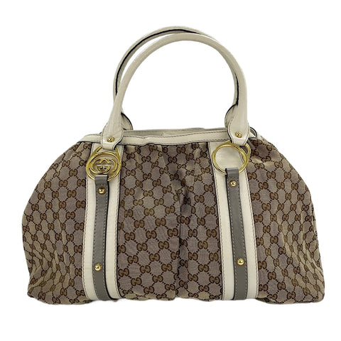 GUCCI Interlocking G Tote Bag beige WS30154