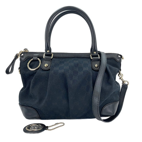 GUCCI Sukey 2WAY Handbag black WS30155