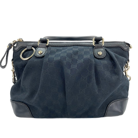 GUCCI Sukey 2WAY Handbag black WS30155