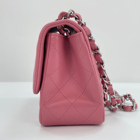 CHANEL Mini Matelassé Shoulder Bag pink WS30160
