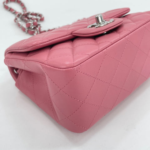 CHANEL Mini Matelassé Shoulder Bag pink WS30160