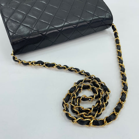 CHANEL Matelassé Shoulder Bag black WS30161