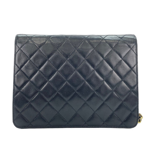CHANEL Matelassé Shoulder Bag black WS30161