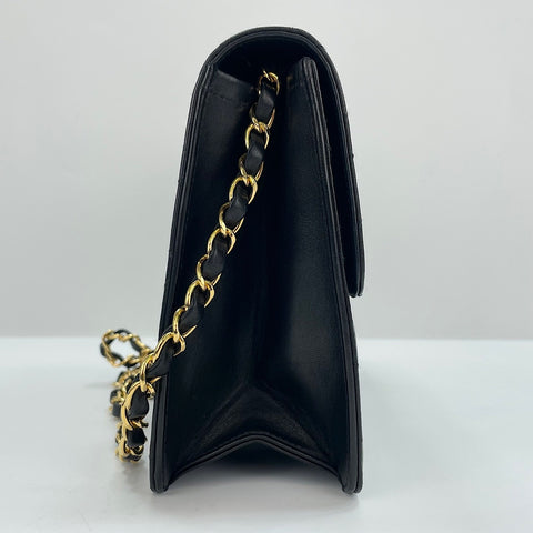 CHANEL Matelassé Shoulder Bag black WS30161