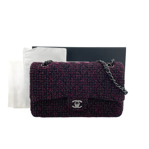 CHANEL Matelassé 25 Shoulder Bag wine-red WS30162