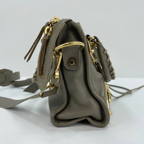 BALENCIAGA Classic Mini City 2WAY Handbag khaki WS30164