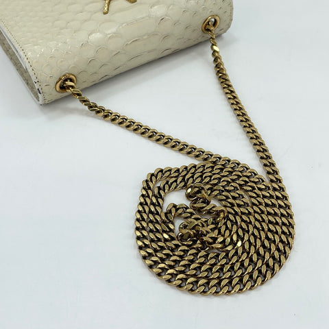 SAINT LAURENT PARIS Tassel Shoulder Bag white WS30167