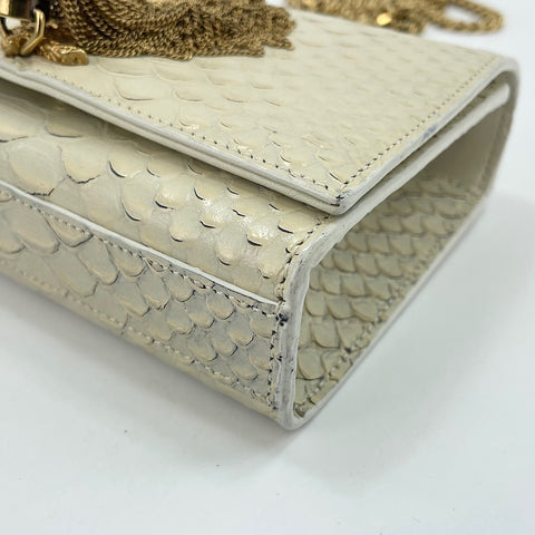 SAINT LAURENT PARIS Tassel Shoulder Bag white WS30167