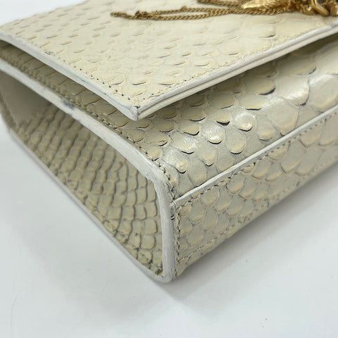 SAINT LAURENT PARIS Tassel Shoulder Bag white WS30167