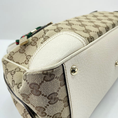 GUCCI Sherry Line Handbag beige WS30186