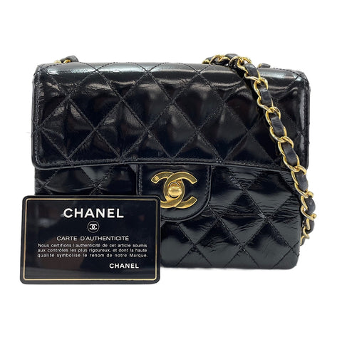 CHANEL Matelassé Mini Shoulder Bag black WS30191