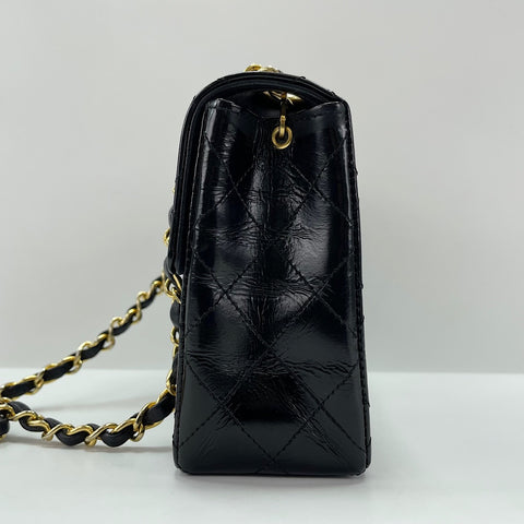 CHANEL Matelassé Mini Shoulder Bag black WS30191