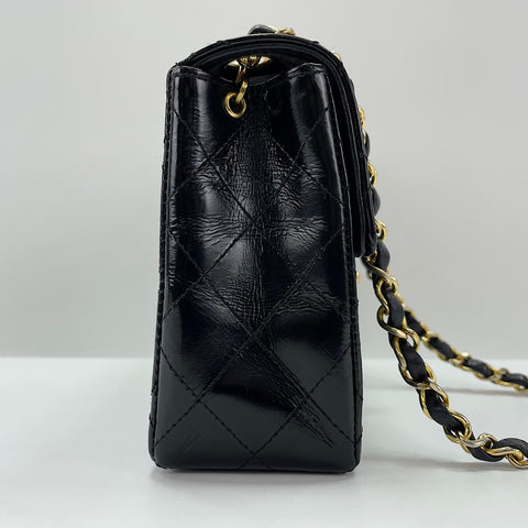 CHANEL Matelassé Mini Shoulder Bag black WS30191