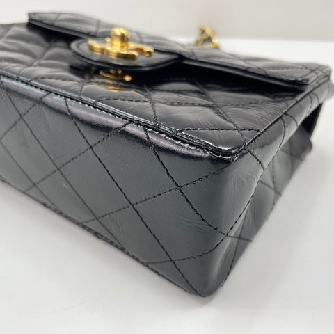 CHANEL Matelassé Mini Shoulder Bag black WS30191