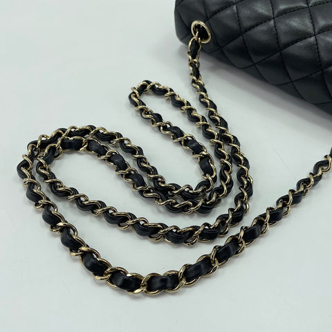 CHANEL Mini Matelassé 20 Shoulder Bag black WS30192