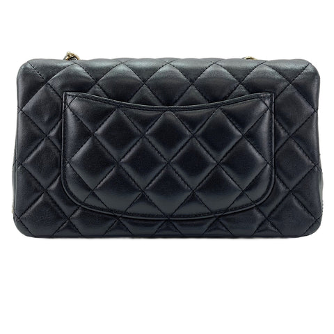 CHANEL Mini Matelassé 20 Shoulder Bag black WS30192