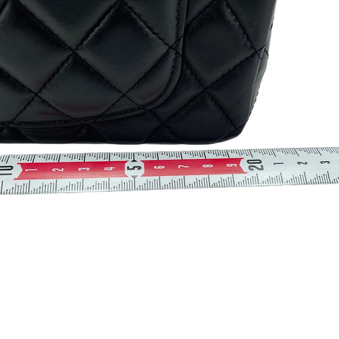 CHANEL Mini Matelassé 20 Shoulder Bag black WS30192