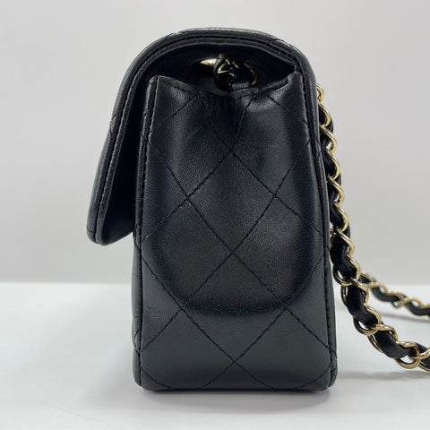 CHANEL Mini Matelassé 20 Shoulder Bag black WS30192