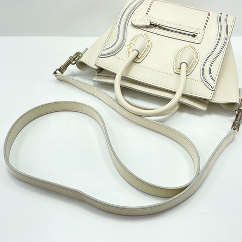 CELINE Luggage Nano Shopper Handbag beige WS30196