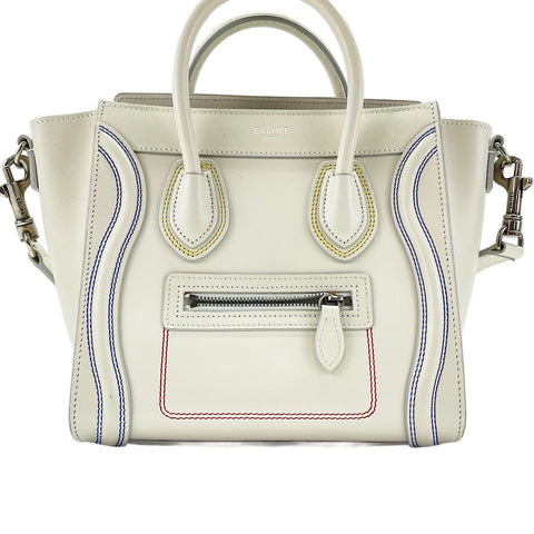 CELINE Luggage Nano Shopper Handbag beige WS30196