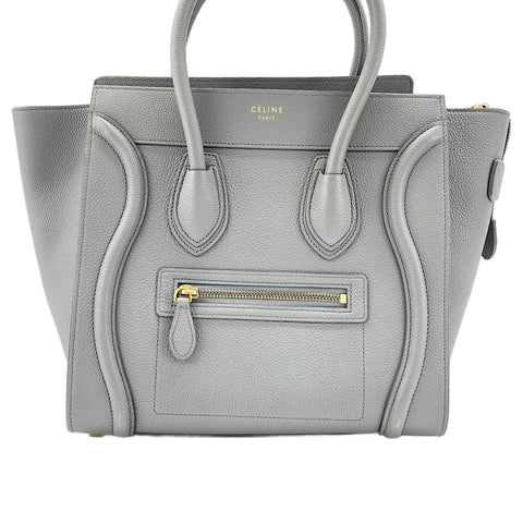 CELINE Luggage Micro Handbag gray WS30198