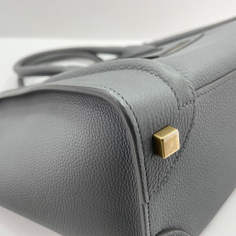 CELINE Luggage Micro Handbag gray WS30198