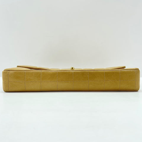 CHANEL Chocolate bar Shoulder Bag beige WS30202