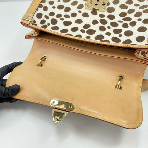 LOUIS VUITTON Sac Dalmatian Shoulder Bag black WS30203