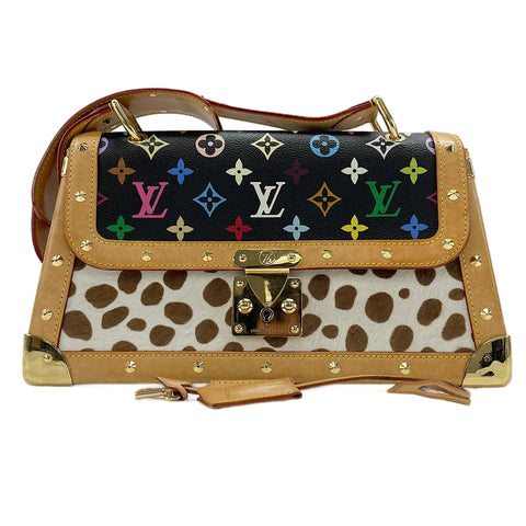LOUIS VUITTON Sac Dalmatian Shoulder Bag black WS30203