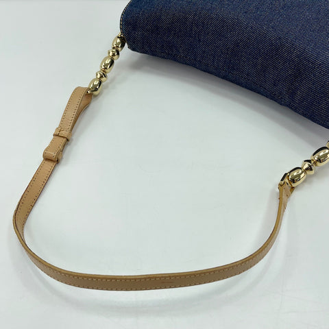 Christian Dior Maris Pearl Shoulder Bag Navy WS30204
