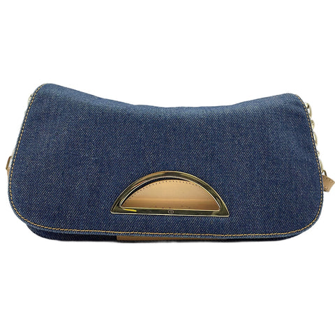 Christian Dior Maris Pearl Shoulder Bag Navy WS30204