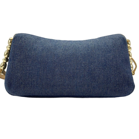 Christian Dior Maris Pearl Shoulder Bag Navy WS30204
