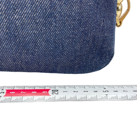 Christian Dior Maris Pearl Shoulder Bag Navy WS30204