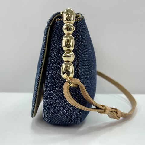 Christian Dior Maris Pearl Shoulder Bag Navy WS30204