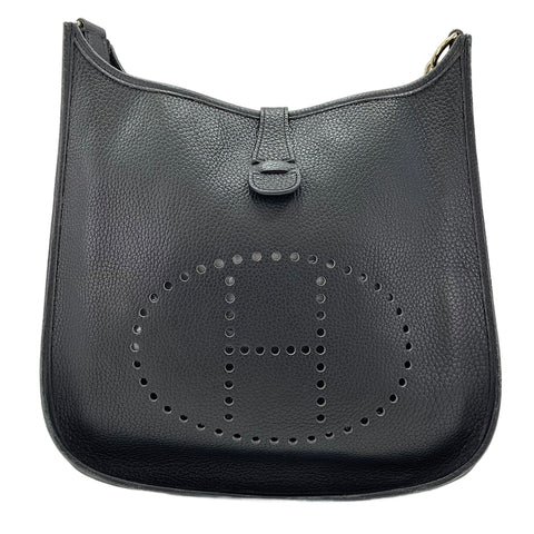 HERMES Evelyn 1GM Shoulder Bag black WS30205