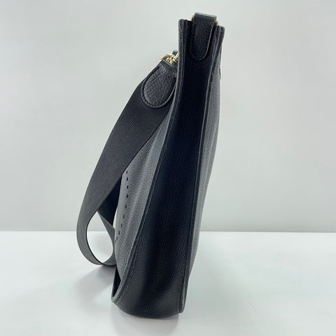 HERMES Evelyn 1GM Shoulder Bag black WS30205