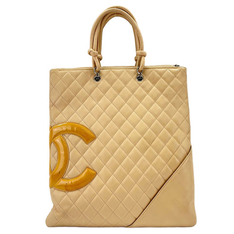CHANEL Cambon Line Tote Bag beige WS30208