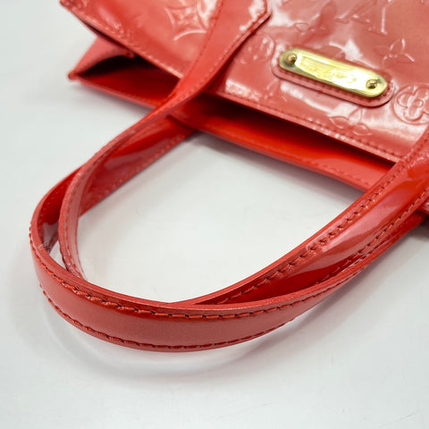 LOUIS VUITTON Monogram Vernis Wilshire PM Tote Bag Orange WS30210