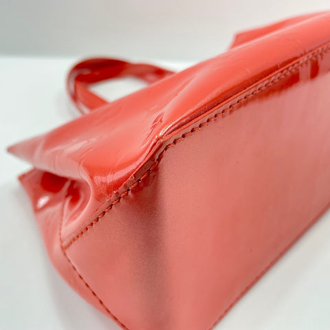 LOUIS VUITTON Monogram Vernis Wilshire PM Tote Bag Orange WS30210