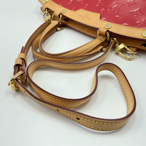 LOUIS VUITTON Monogram Vernis Blair MM Handbag Red WS30211