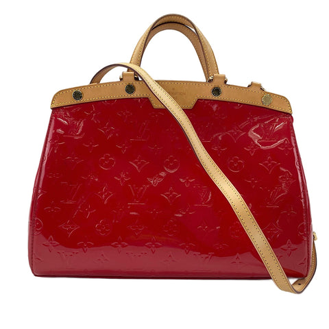 LOUIS VUITTON Monogram Vernis Blair MM Handbag Red WS30211