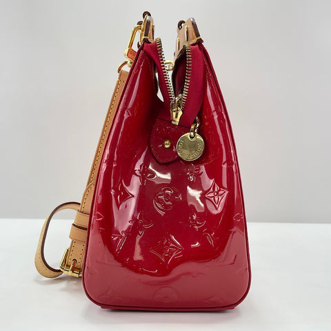 LOUIS VUITTON Monogram Vernis Blair MM Handbag Red WS30211